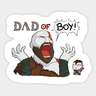 Dad of Boy Sticker